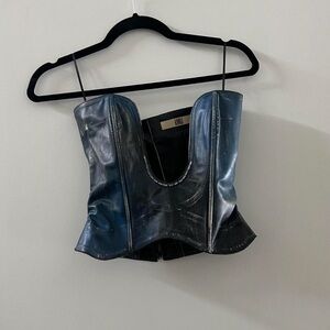 KNWLS Blue Dip Bustier